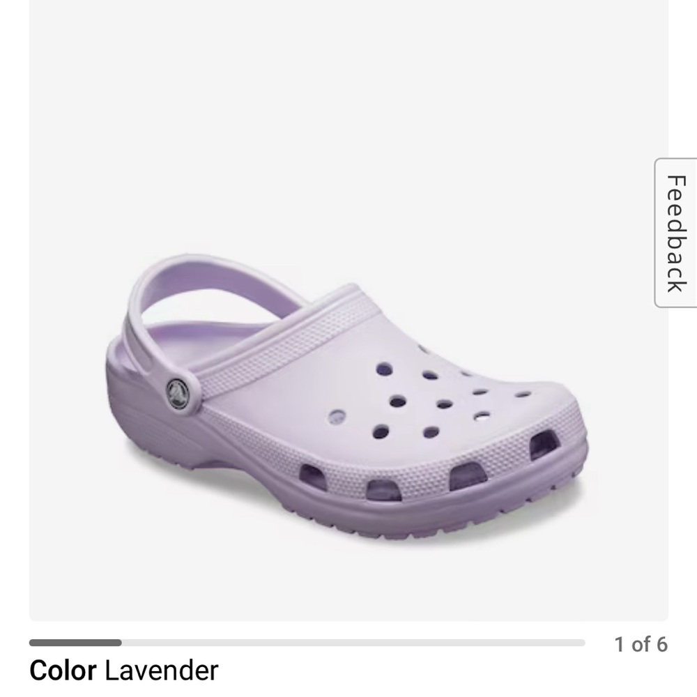 Classic Crocs Lavender Womens 7